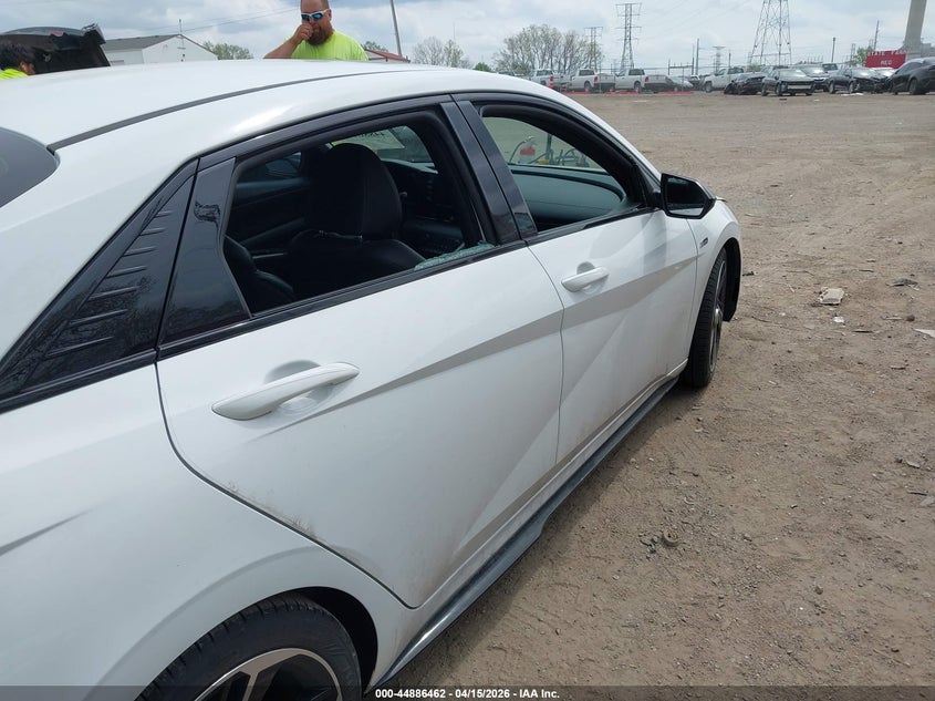 2021 Hyundai Elantra VIN KMHLR4AF9MU156013 IAAI salvage auction — BIO HAZARD, Wait Title, sold $3,850 on 2026-07-15 (photo 6)