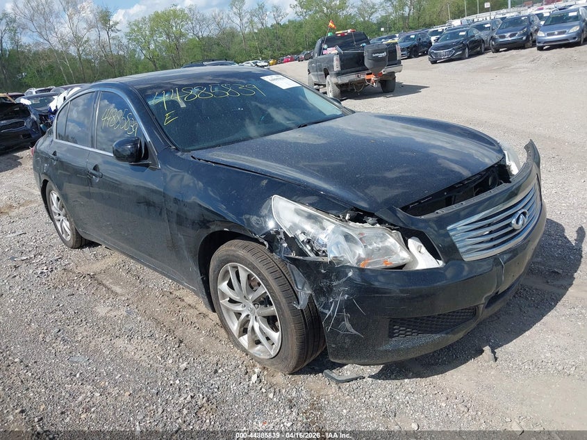 2008 Infiniti G VIN JNKBV61F78M256526 IAAI salvage auction — FRONT & REAR, Salvage (Idaho), sold $25 on 2026-07-22 (photo 1)
