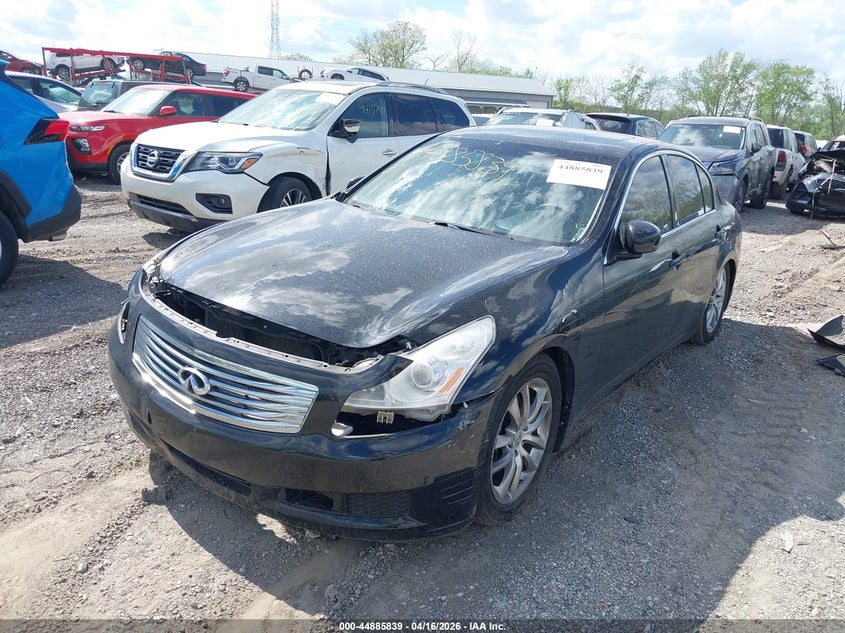 2008 Infiniti G VIN JNKBV61F78M256526 IAAI salvage auction — FRONT & REAR, Salvage (Idaho), sold $25 on 2026-07-22 (photo 2)
