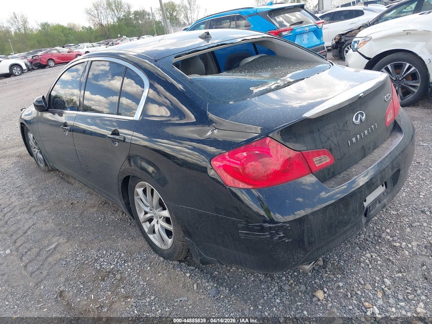 2008 Infiniti G VIN JNKBV61F78M256526 IAAI salvage auction — FRONT & REAR, Salvage (Idaho), sold $25 on 2026-07-22 (photo 3)