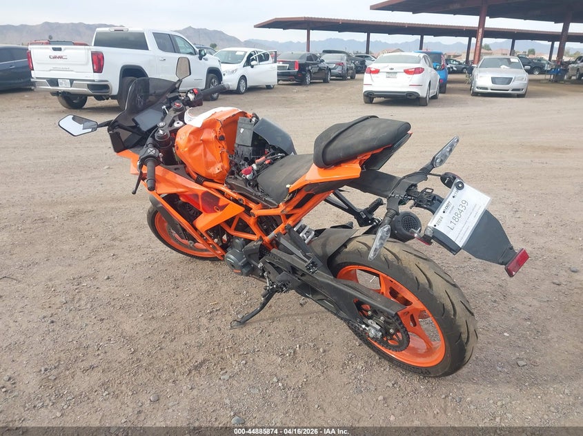 2024 Ktm 390 adventure VIN MD2JYJ403RN210714 IAAI salvage auction — LEFT SIDE, Salvage (Arizona), sold $25 on 2026-07-29 (photo 3)
