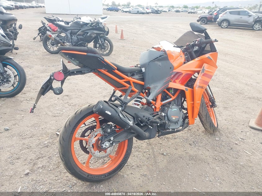2024 Ktm 390 adventure VIN MD2JYJ403RN210714 IAAI salvage auction — LEFT SIDE, Salvage (Arizona), sold $25 on 2026-07-29 (photo 4)