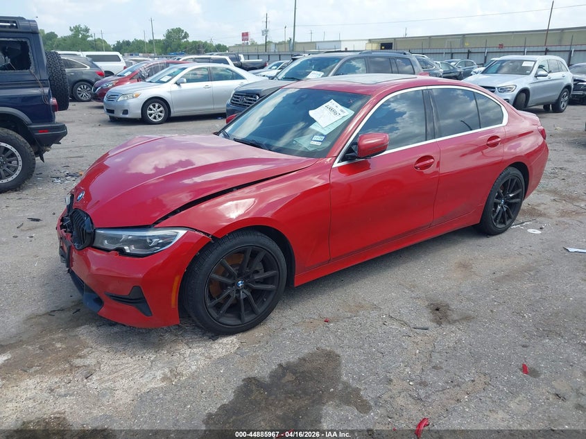 2020 BMW 3er VIN 3MW5R1J0XL8B23182 IAAI salvage auction — FRONT END, Wait Title, sold $5,100 on 2026-07-09 (photo 2)
