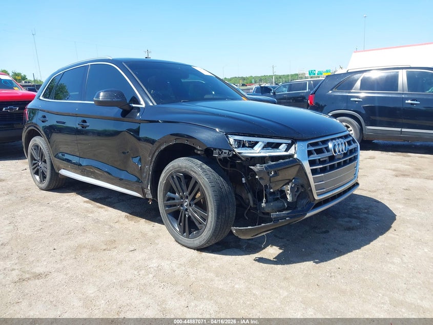 2018 Audi Q5 VIN WA1CNAFY2J2225506 IAAI salvage auction — FRONT END, Salvage Title, sold $5,900 on 2026-08-01 (photo 1)