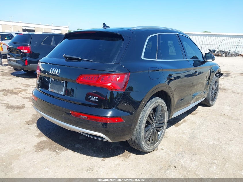 2018 Audi Q5 VIN WA1CNAFY2J2225506 IAAI salvage auction — FRONT END, Salvage Title, sold $5,900 on 2026-08-01 (photo 4)