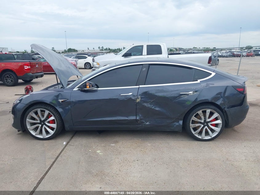 2019 Tesla Model 3 VIN 5YJ3E1EB3KF530496 IAAI salvage auction — LEFT SIDE, Wait Title, sold $5,600 on 2026-07-23 (photo 6)