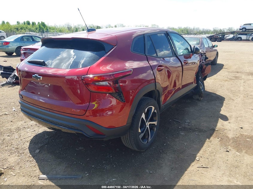 2025 Chevrolet Trax VIN KL77LGEPXSC205084 IAAI salvage auction — RIGHT SIDE, Salvage (West Virginia), sold $3,100 on 2026-07-08 (photo 4)