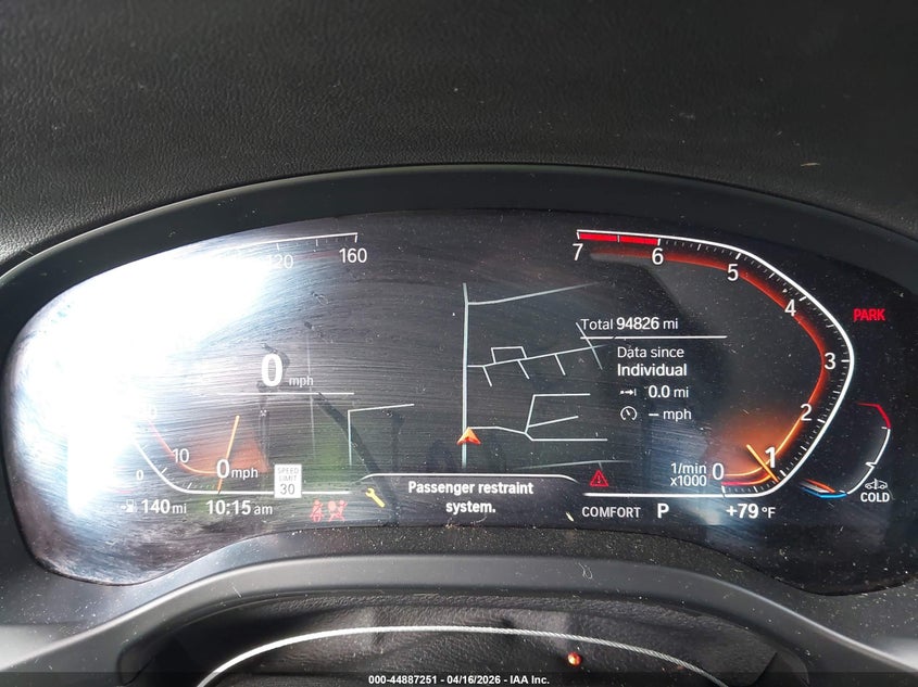 2022 BMW X4 VIN 5UX33DT0XN9L91196 IAAI salvage auction — FRONT END, Wait Title, sold $11,650 on 2026-07-28 (photo 7)