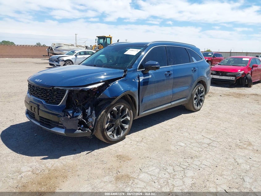 2024 Kia Sorento VIN 5XYRK4JF0RG257842 IAAI salvage auction — LEFT FRONT, Original (Texas), sold $12,050 on 2026-07-13 (photo 2)