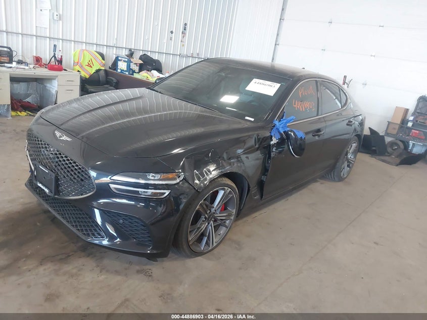 2025 Genesis G70 VIN KMTG54SE9SU148399 IAAI salvage auction — LEFT & RIGHT, Salvage (Minnesota), sold $25 on 2026-07-29 (photo 2)
