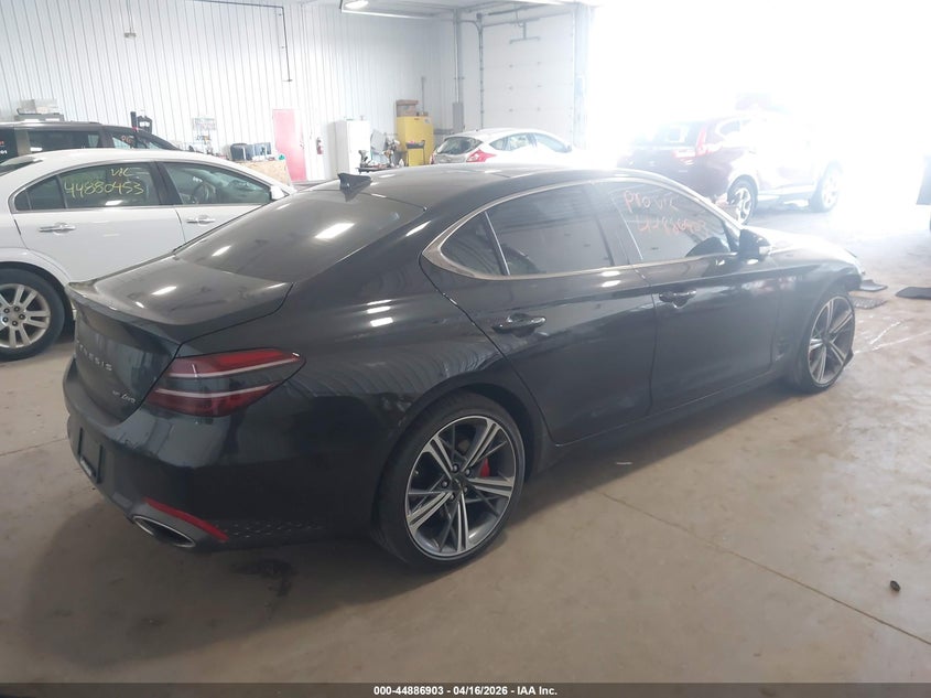 2025 Genesis G70 VIN KMTG54SE9SU148399 IAAI salvage auction — LEFT & RIGHT, Salvage (Minnesota), sold $25 on 2026-07-29 (photo 4)