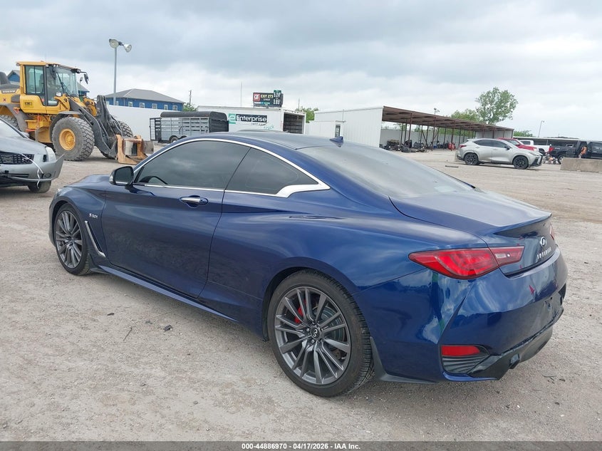 2017 Infiniti Q60 VIN JN1FV7EK1HM611483 IAAI salvage auction — HAIL, Original (Texas), sold $13,200 on 2026-07-15 (photo 3)