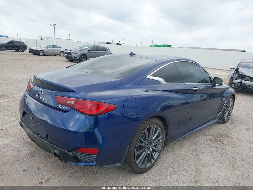 2017 Infiniti Q60 VIN JN1FV7EK1HM611483 IAAI salvage auction — HAIL, Original (Texas), sold $13,200 on 2026-07-15 (photo 4)