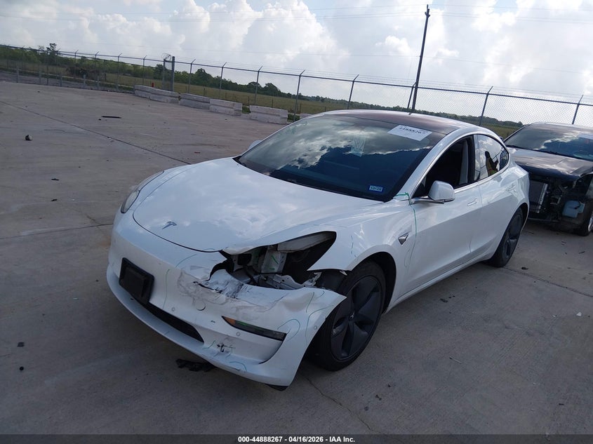 2018 Tesla Model 3 VIN 5YJ3E1EA1JF035221 IAAI salvage auction — FRONT END, Salvage Title, sold $6,900 on 2026-07-10 (photo 2)