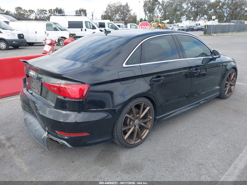 2015 Audi S3 VIN WAUBFGFF1F1074314 IAAI salvage auction — FRONT & REAR, Salvage (California), sold $3,550 on 2026-09-28 (photo 4)