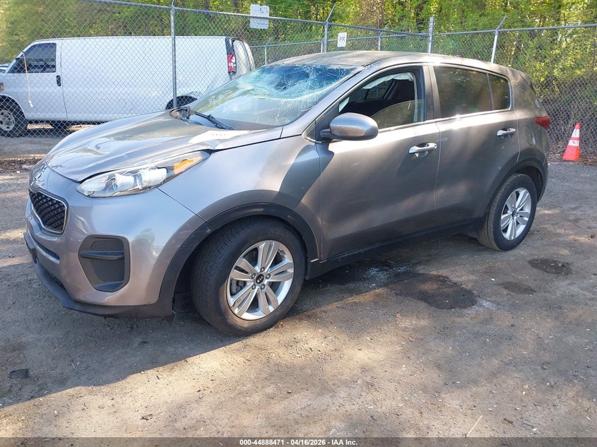 2019 Kia Sportage VIN KNDPM3AC6K7561732 IAAI salvage auction — FRONT & REAR, Salvage - Greater Than 75% (Maryland), sold $2,400 on 2026-07-28 (photo 2)