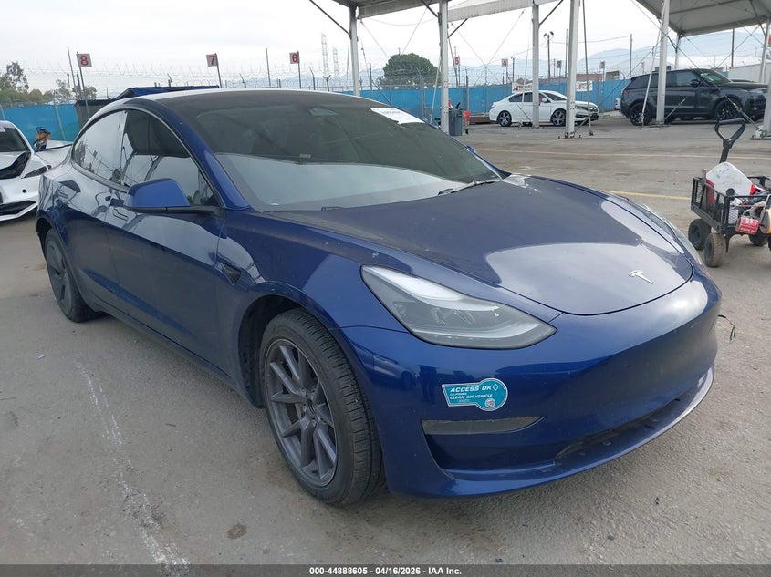 2023 Tesla Model 3 VIN 5YJ3E1EA8PF617311 IAAI salvage auction — REAR END, Salvage Title, sold $7,500 on 2026-07-08 (photo 1)