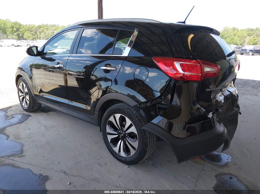 2013 Kia Sportage VIN KNDPC3A64D7445302 IAAI salvage auction — FRONT & REAR, Salvage (Georgia), sold $1,050 on 2026-07-29 (photo 3)