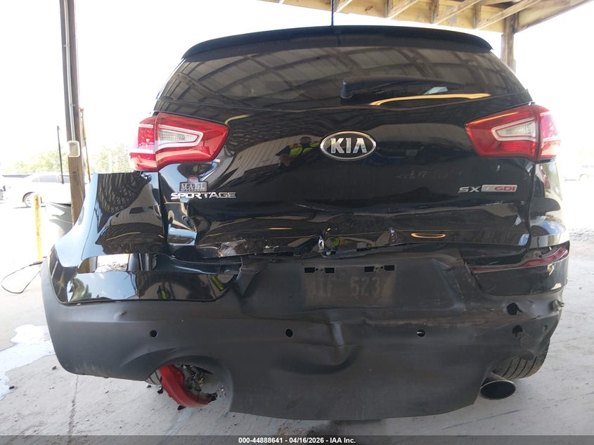 2013 Kia Sportage VIN KNDPC3A64D7445302 IAAI salvage auction — FRONT & REAR, Salvage (Georgia), sold $1,050 on 2026-07-29 (photo 6)