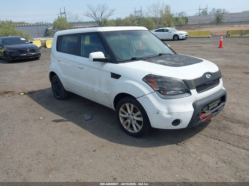 2010 Kia Soul VIN KNDJT2A25A7701875 IAAI salvage auction — FRONT END, Clear (New York), sold $450 on 2026-07-28 (photo 1)