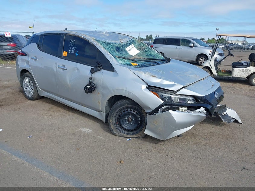 2023 Nissan Leaf VIN 1N4AZ1BV4PC555296 IAAI salvage auction — BIO HAZARD, Wait Title, sold $225 on 2026-07-08 (photo 1)