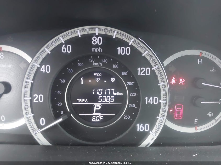 2016 Honda Accord VIN 1HGCR2F75GA217830 IAAI salvage auction — FRONT END, Salvage (Georgia), sold $2,575 on 2026-07-26 (photo 7)