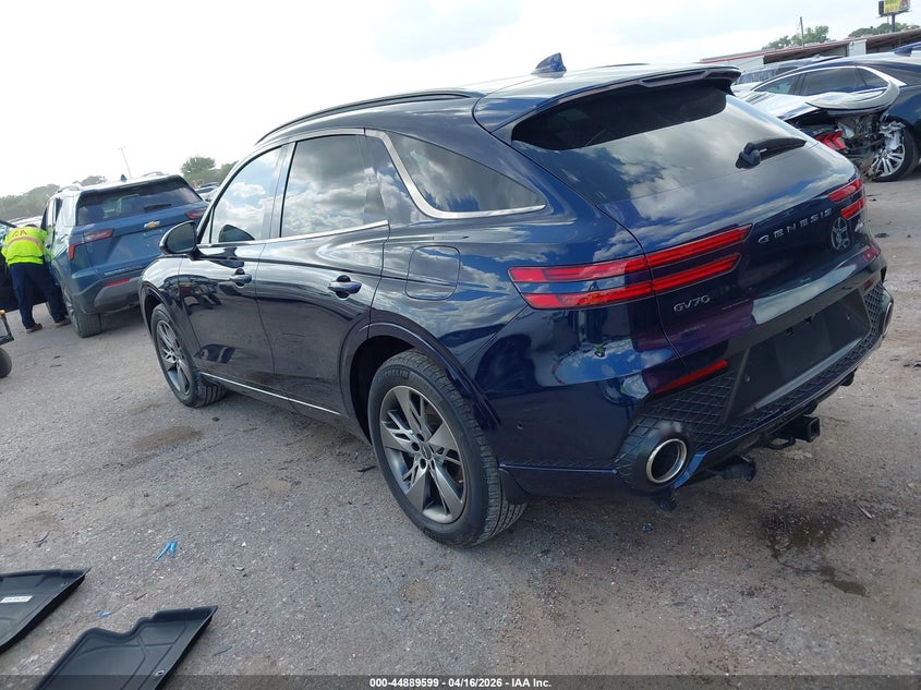2022 Genesis Gv70 VIN KMUMCDTC5NU073867 IAAI salvage auction — RIGHT FRONT, Original (Texas), sold $13,100 on 2026-07-15 (photo 3)