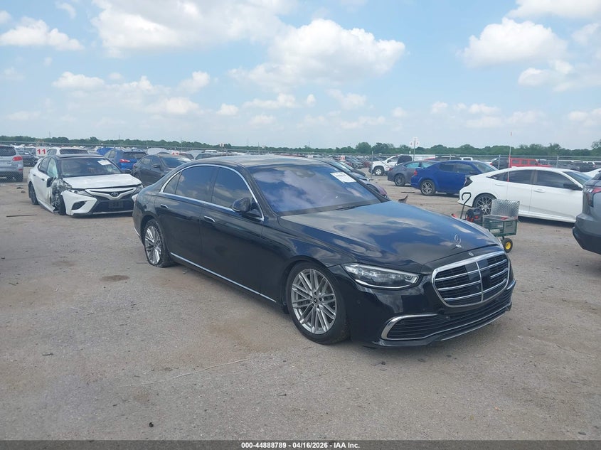 2021 Mercedes-benz S-klasse VIN W1K6G7GB5MA048315 IAAI salvage auction — LEFT FRONT, Original (Texas), sold $42,425 on 2026-07-06 (photo 1)
