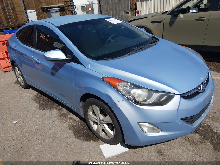 2012 Hyundai Elantra VIN KMHDH4AE0CU210912 IAAI salvage auction — ELECTRICAL, Nrc Lienholder Repossession Paperwork (Colorado), sold $850 on 2026-07-07 (photo 1)