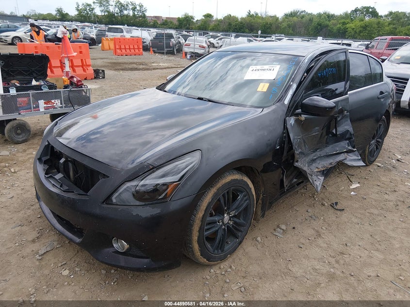 2013 Infiniti G VIN JN1CV6AR0DM754127 IAAI salvage auction — LEFT SIDE, Wait Title, sold $325 on 2026-07-23 (photo 2)