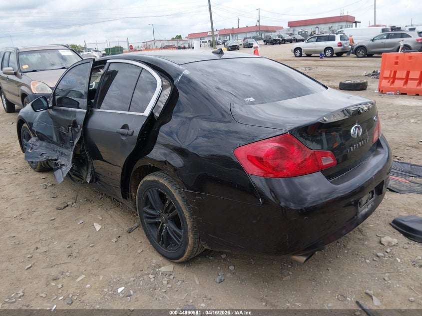 2013 Infiniti G VIN JN1CV6AR0DM754127 IAAI salvage auction — LEFT SIDE, Wait Title, sold $325 on 2026-07-23 (photo 3)