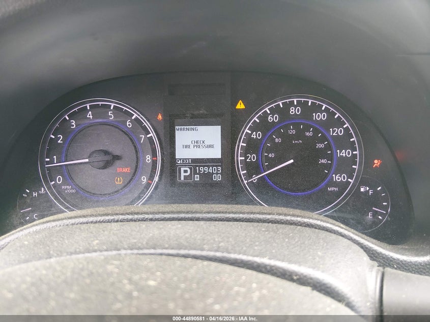 2013 Infiniti G VIN JN1CV6AR0DM754127 IAAI salvage auction — LEFT SIDE, Wait Title, sold $325 on 2026-07-23 (photo 7)