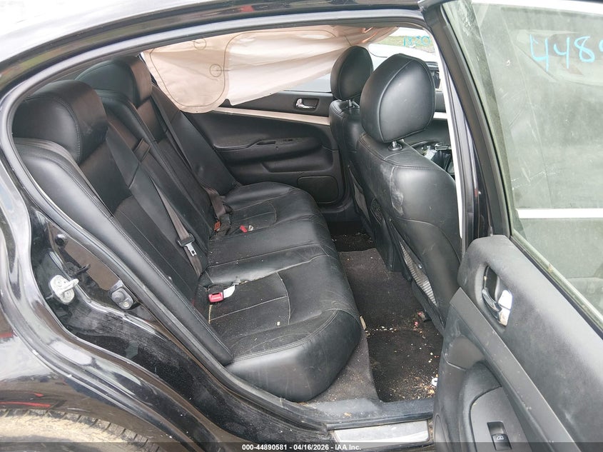 2013 Infiniti G VIN JN1CV6AR0DM754127 IAAI salvage auction — LEFT SIDE, Wait Title, sold $325 on 2026-07-23 (photo 8)