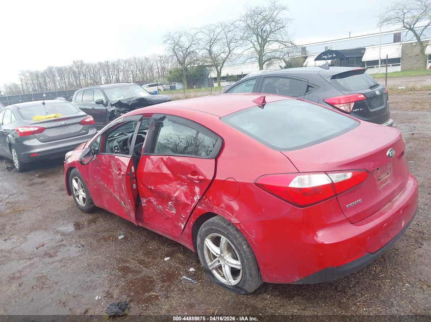 2016 Kia Forte VIN KNAFK4A64G5502681 IAAI salvage auction — FRONT END, Salvage Title, sold $650 on 2026-07-14 (photo 3)