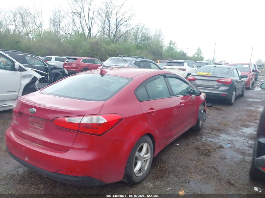 2016 Kia Forte VIN KNAFK4A64G5502681 IAAI salvage auction — FRONT END, Salvage Title, sold $650 on 2026-07-14 (photo 4)