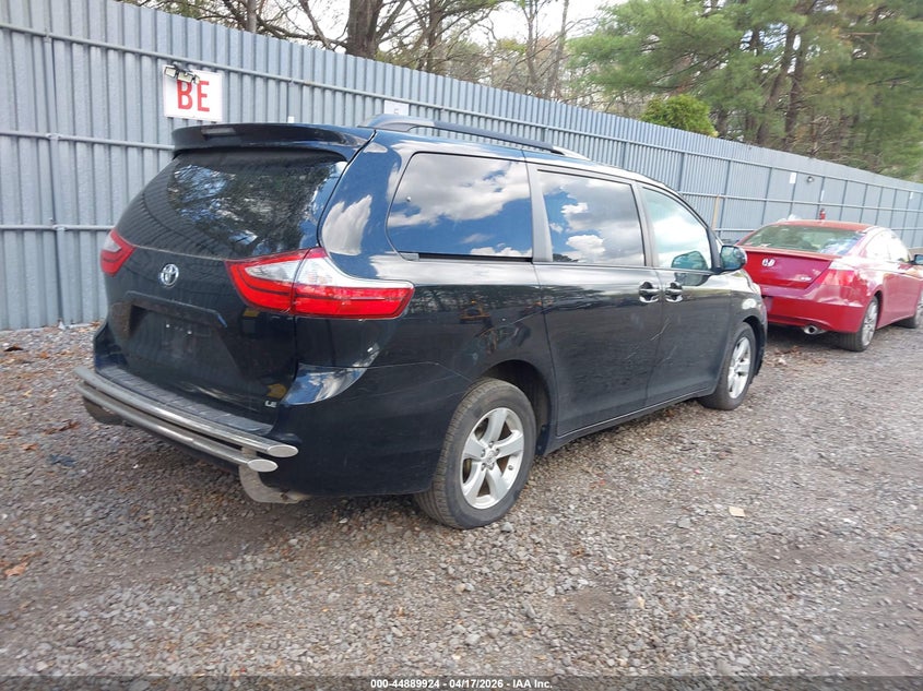 2017 Toyota Sienna VIN 5TDKZ3DC9HS862565 IAAI salvage auction — FRONT END, Salvage (New Jersey), sold $3,825 on 2026-07-15 (photo 4)