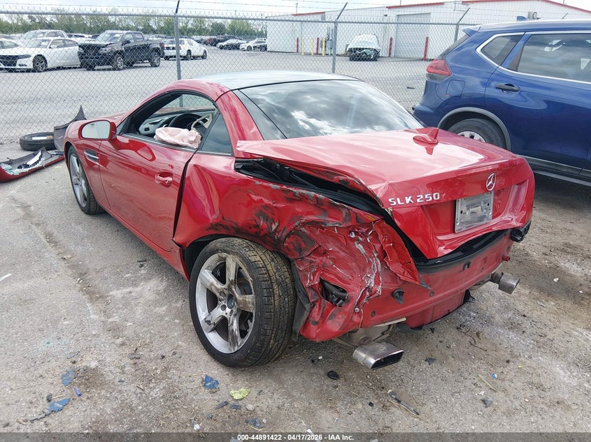 2012 Mercedes-benz Slk-klasse VIN WDDPK4HA1CF034758 IAAI salvage auction — LEFT REAR, Salvage (Texas), sold $925 on 2026-07-28 (photo 3)