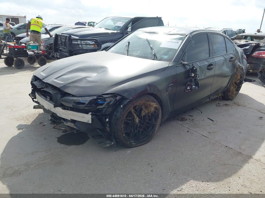 2024 BMW M3 VIN WBS43AY04RFR67054 IAAI salvage auction — Front End, Salvage (Texas), sold $22,800 on 2026-06-09 (photo 2)