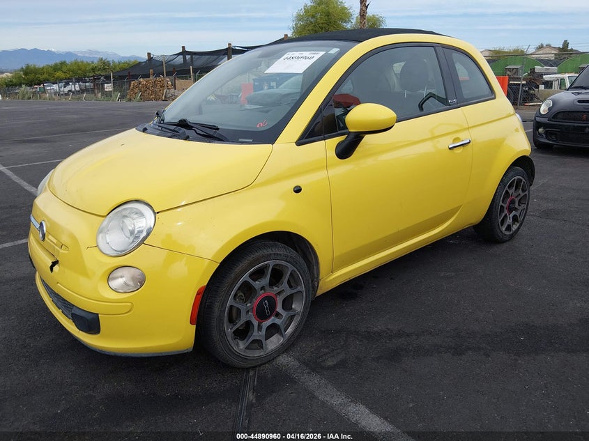 2012 Fiat 500 VIN 3C3CFFDR1CT310273 IAAI salvage auction — REAR END, Salvage (Nevada), sold $475 on 2026-07-10 (photo 2)
