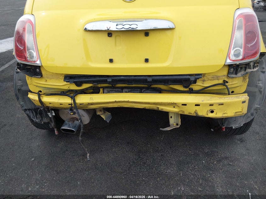 2012 Fiat 500 VIN 3C3CFFDR1CT310273 IAAI salvage auction — REAR END, Salvage (Nevada), sold $475 on 2026-07-10 (photo 6)