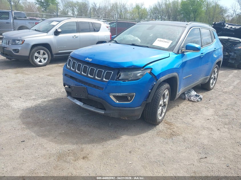2020 Jeep Compass VIN 3C4NJDCBXLT222849 IAAI salvage auction — FRONT & REAR, Salvage Title, sold $1,650 on 2026-07-09 (photo 2)