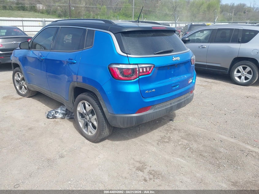 2020 Jeep Compass VIN 3C4NJDCBXLT222849 IAAI salvage auction — FRONT & REAR, Salvage Title, sold $1,650 on 2026-07-09 (photo 3)