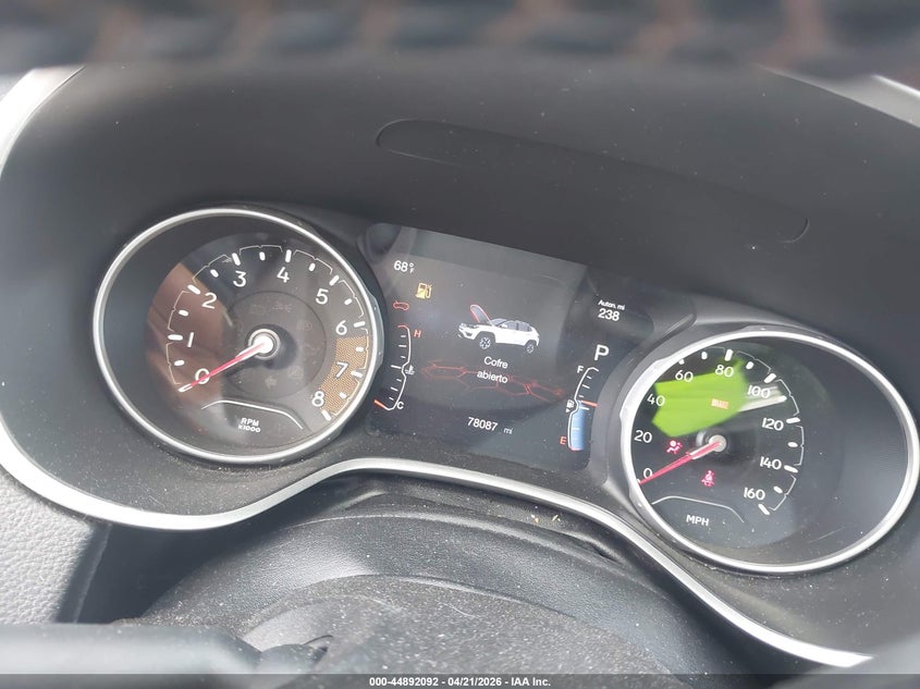 2020 Jeep Compass VIN 3C4NJDCBXLT222849 IAAI salvage auction — FRONT & REAR, Salvage Title, sold $1,650 on 2026-07-09 (photo 7)