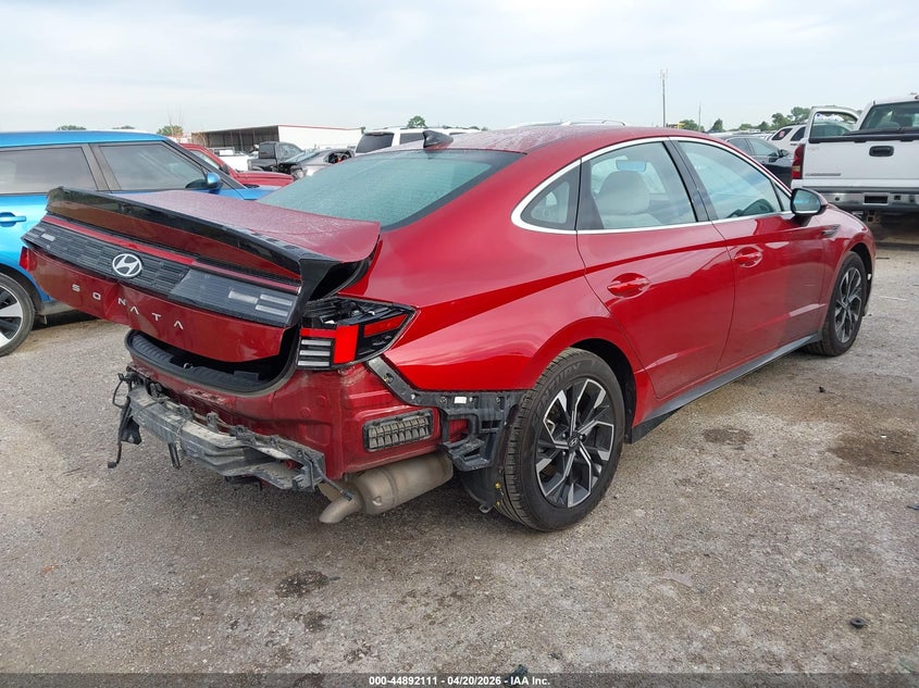 2024 Hyundai Sonata VIN KMHL64JA4RA392302 IAAI salvage auction — REAR END, Salvage (Texas), sold $4,200 on 2026-07-14 (photo 4)