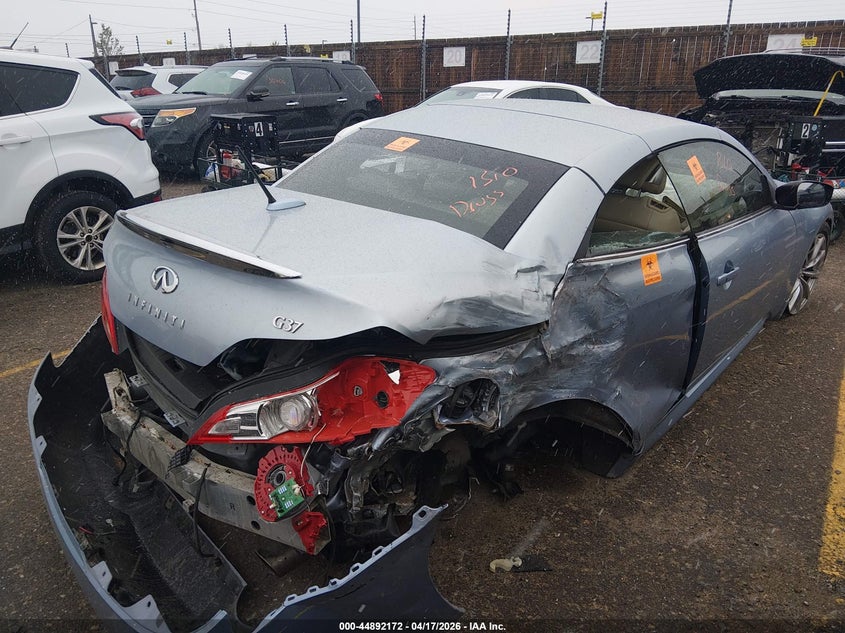 2010 Infiniti G37 VIN JN1CV6FE9AM352480 IAAI salvage auction — BIO HAZARD, Bill Of Sale (Colorado), sold $25 on 2026-07-21 (photo 4)