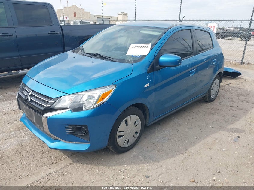 2021 Mitsubishi Mirage VIN ML32AUHJ6MH007359 IAAI salvage auction — LEFT & RIGHT, Original (Texas), sold $2,550 on 2026-07-06 (photo 2)