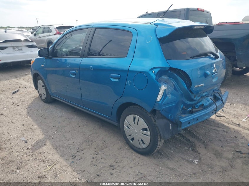 2021 Mitsubishi Mirage VIN ML32AUHJ6MH007359 IAAI salvage auction — LEFT & RIGHT, Original (Texas), sold $2,550 on 2026-07-06 (photo 3)