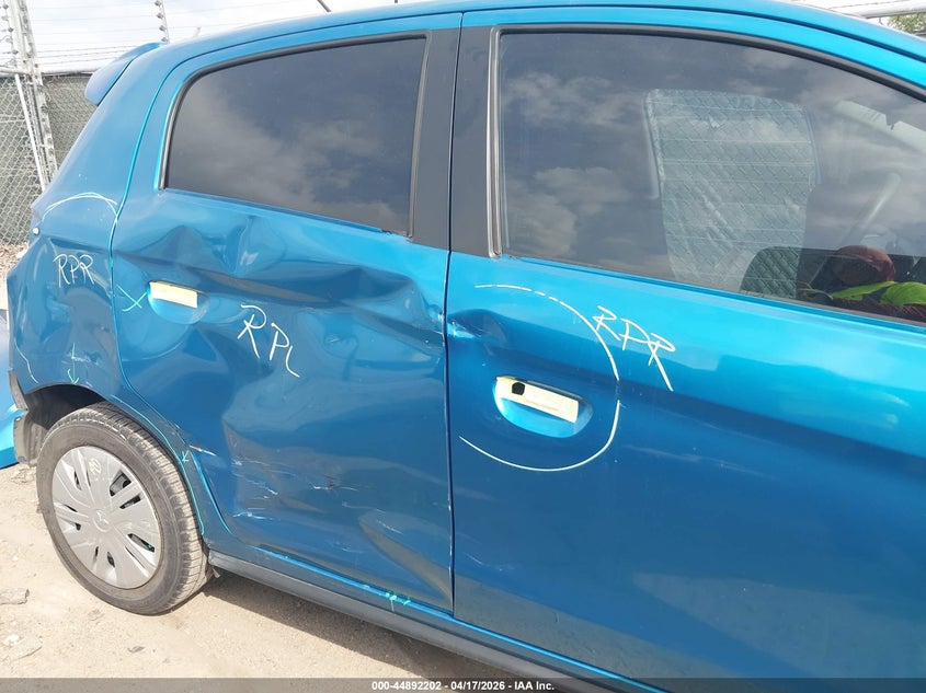 2021 Mitsubishi Mirage VIN ML32AUHJ6MH007359 IAAI salvage auction — LEFT & RIGHT, Original (Texas), sold $2,550 on 2026-07-06 (photo 6)