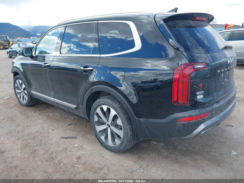 2022 Kia Telluride VIN 5XYP5DHC7NG322318 IAAI salvage auction — FRONT END, Salvage Title, sold $8,500 on 2026-07-29 (photo 3)