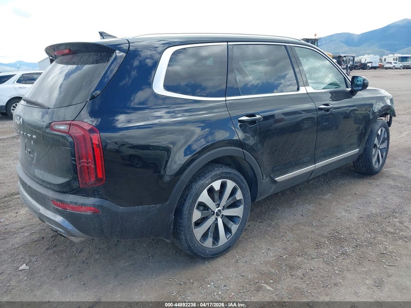 2022 Kia Telluride VIN 5XYP5DHC7NG322318 IAAI salvage auction — FRONT END, Salvage Title, sold $8,500 on 2026-07-29 (photo 4)